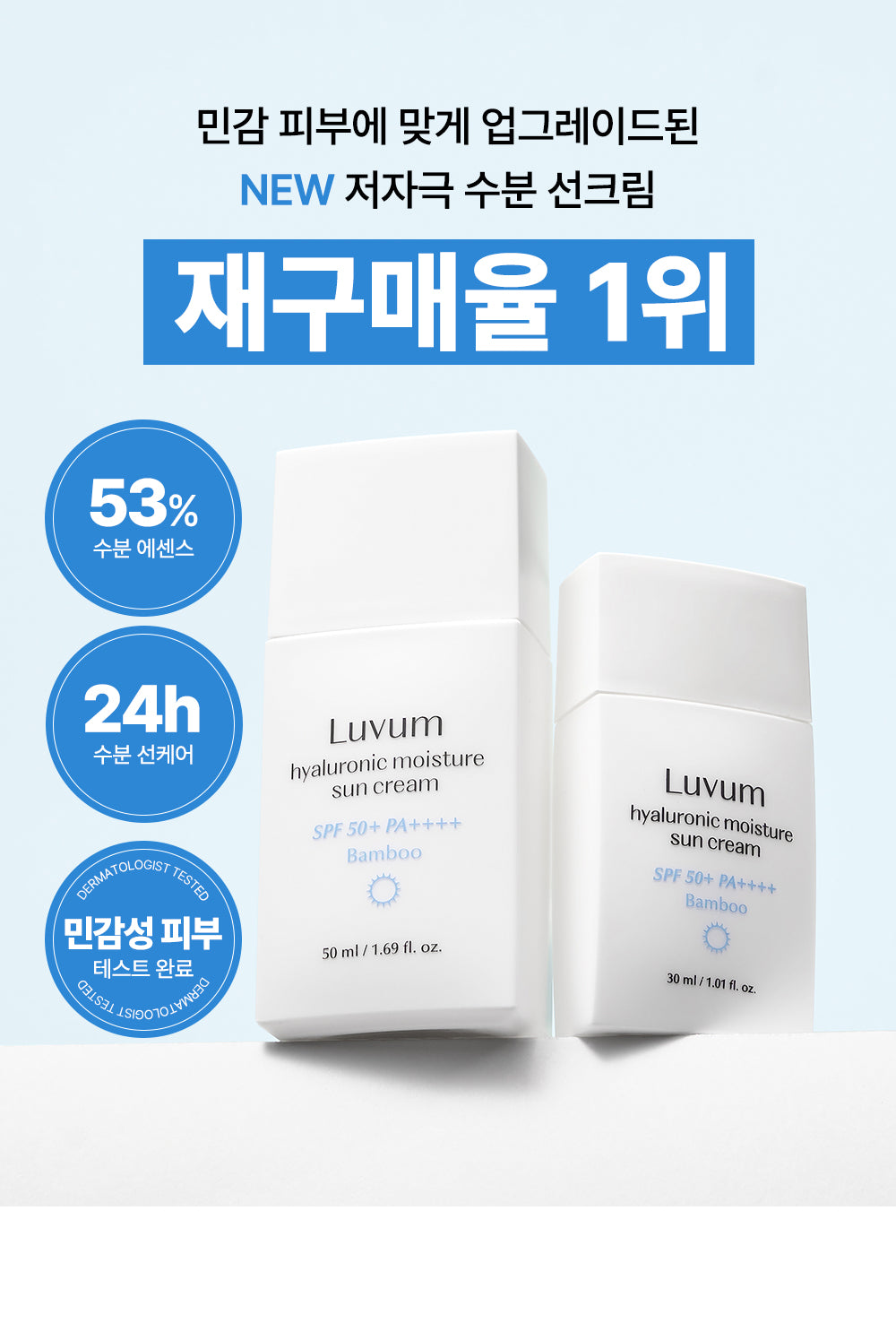 Luvum Protector Solar Humectante Hialurónico SPF50+ x 50ml