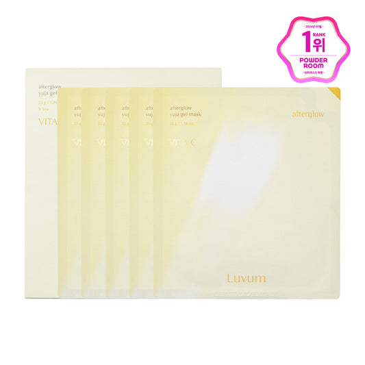 Luvum Mascarilla Afterglow Yuja Pack x 5